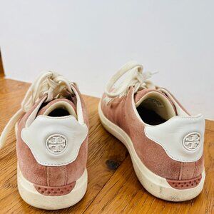 Tory Burch blush leather sneakers